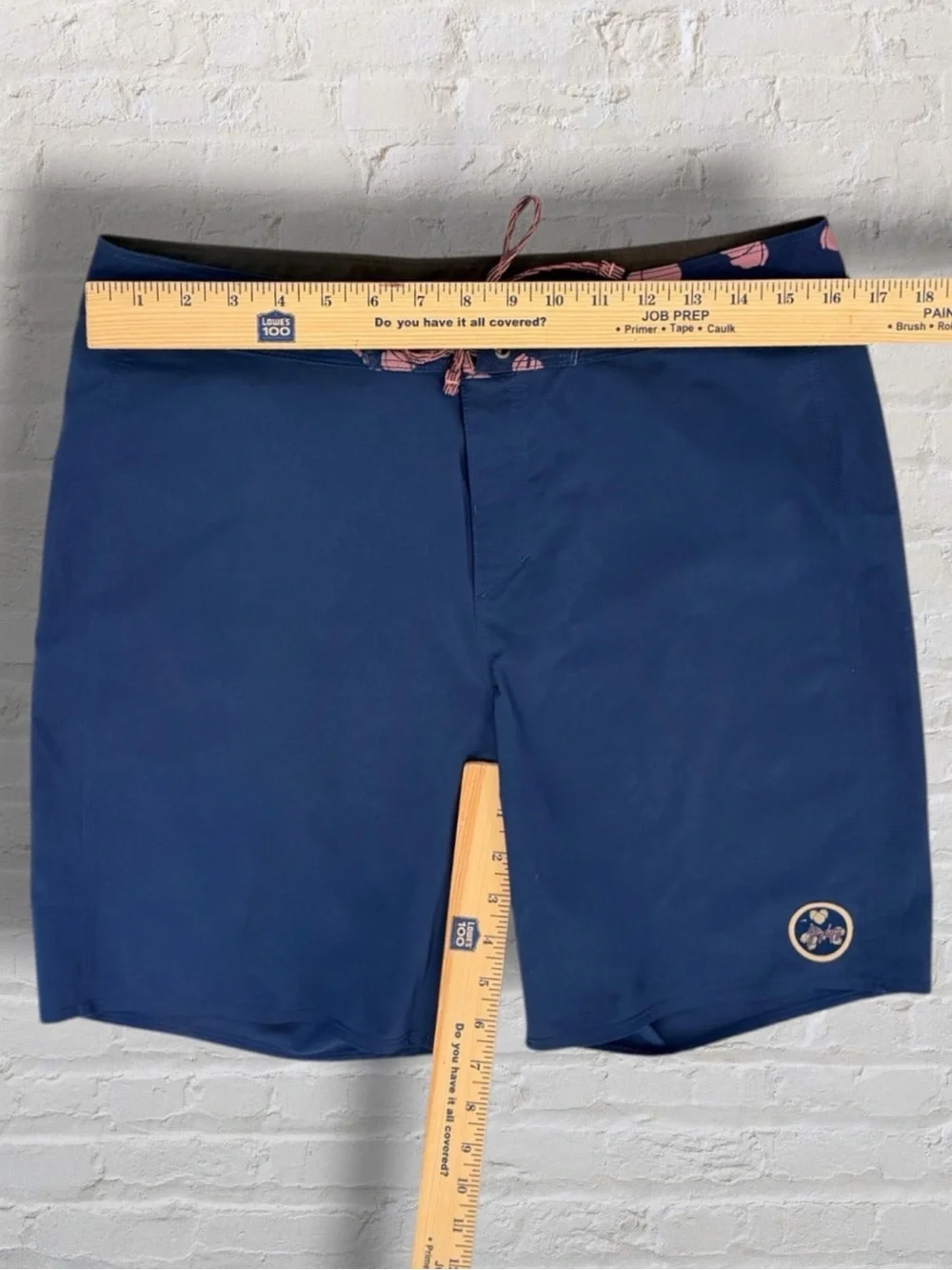 Patagonia Gerry Lopez Hydropeak Board Shorts 32 Blue Floral Surf